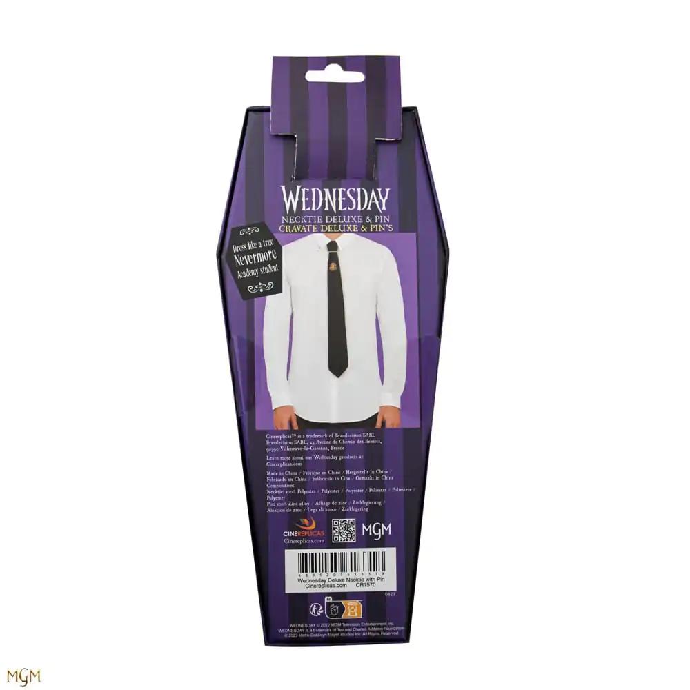 Wednesday Tkaná Kravata Nevermore Deluxe Edition produktová fotografia