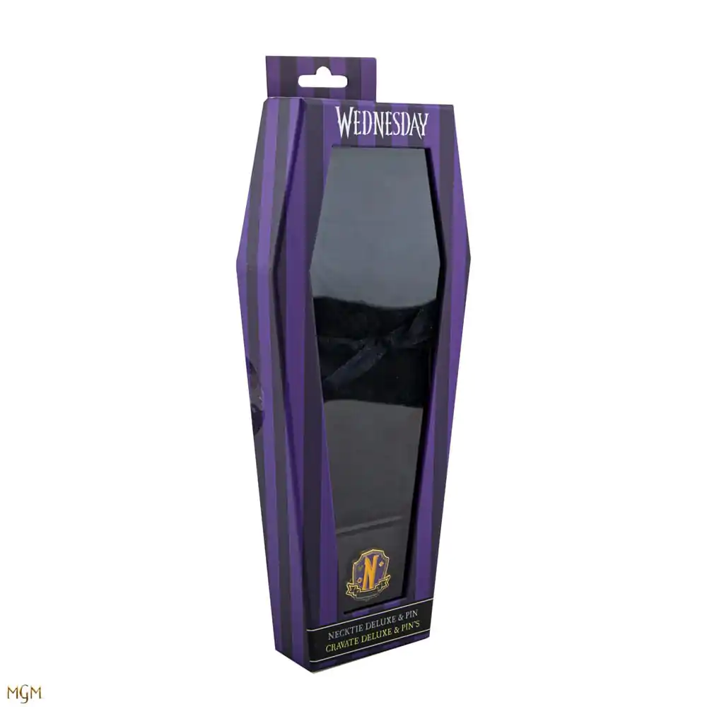 Wednesday Tkaná Kravata Nevermore Deluxe Edition produktová fotografia