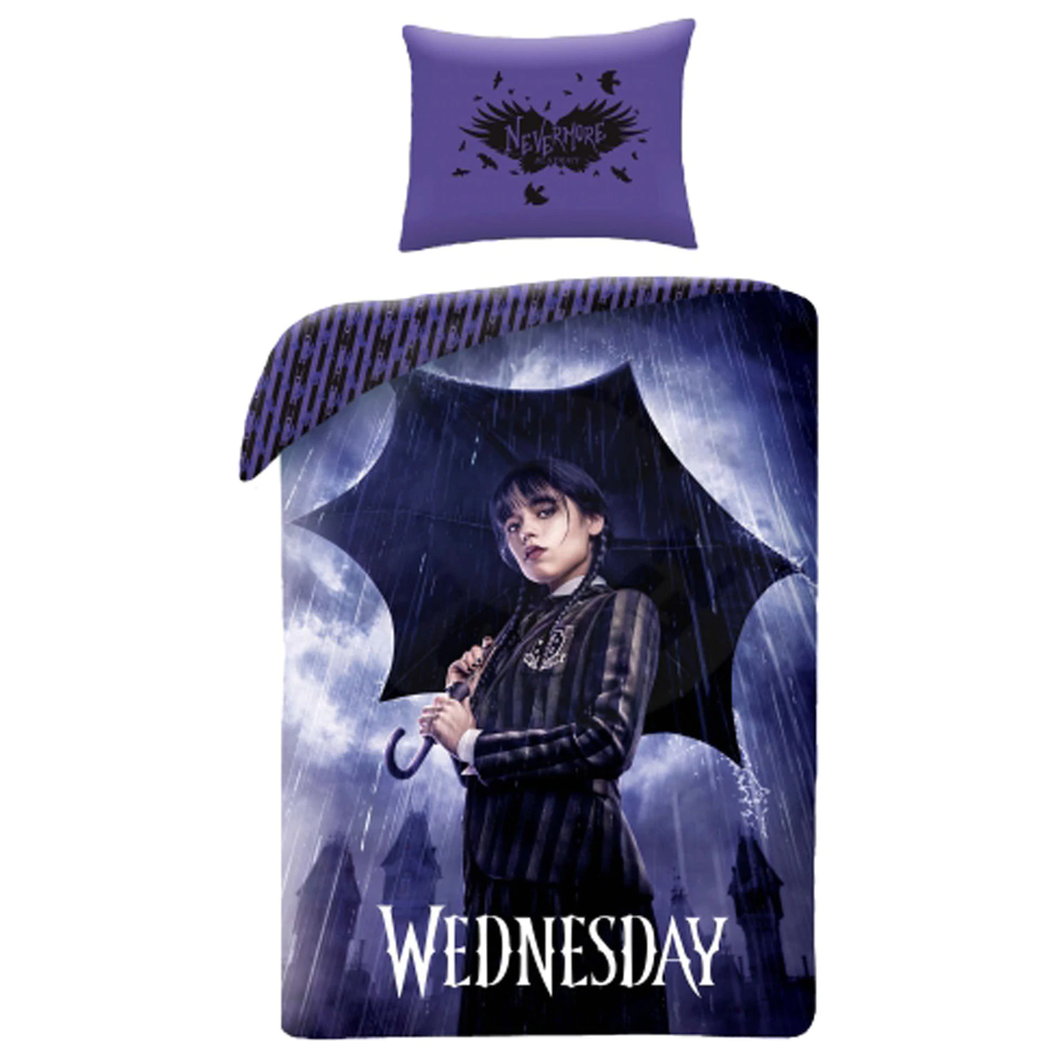 Wednesday Rainy Day mikrovláknová obliečka na perinu produktová fotografia