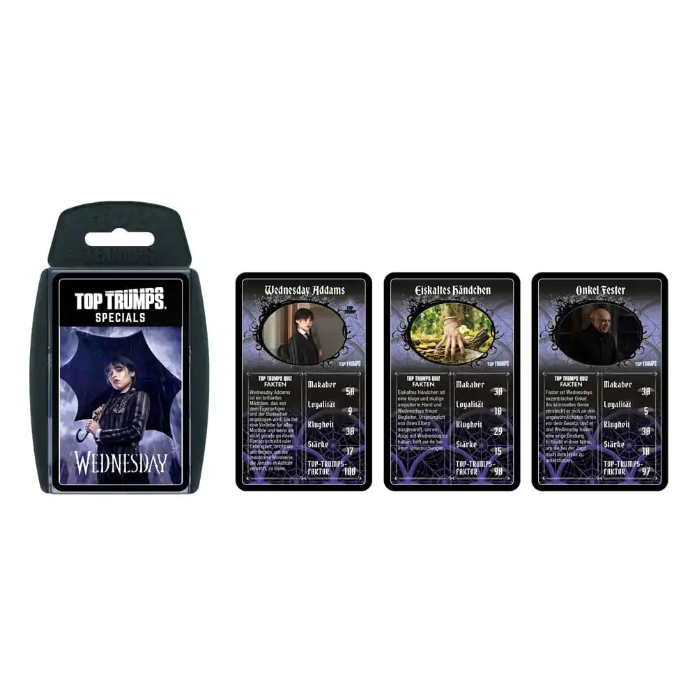 Wednesday Kartová Hra Top Trumps German Version produktová fotografia