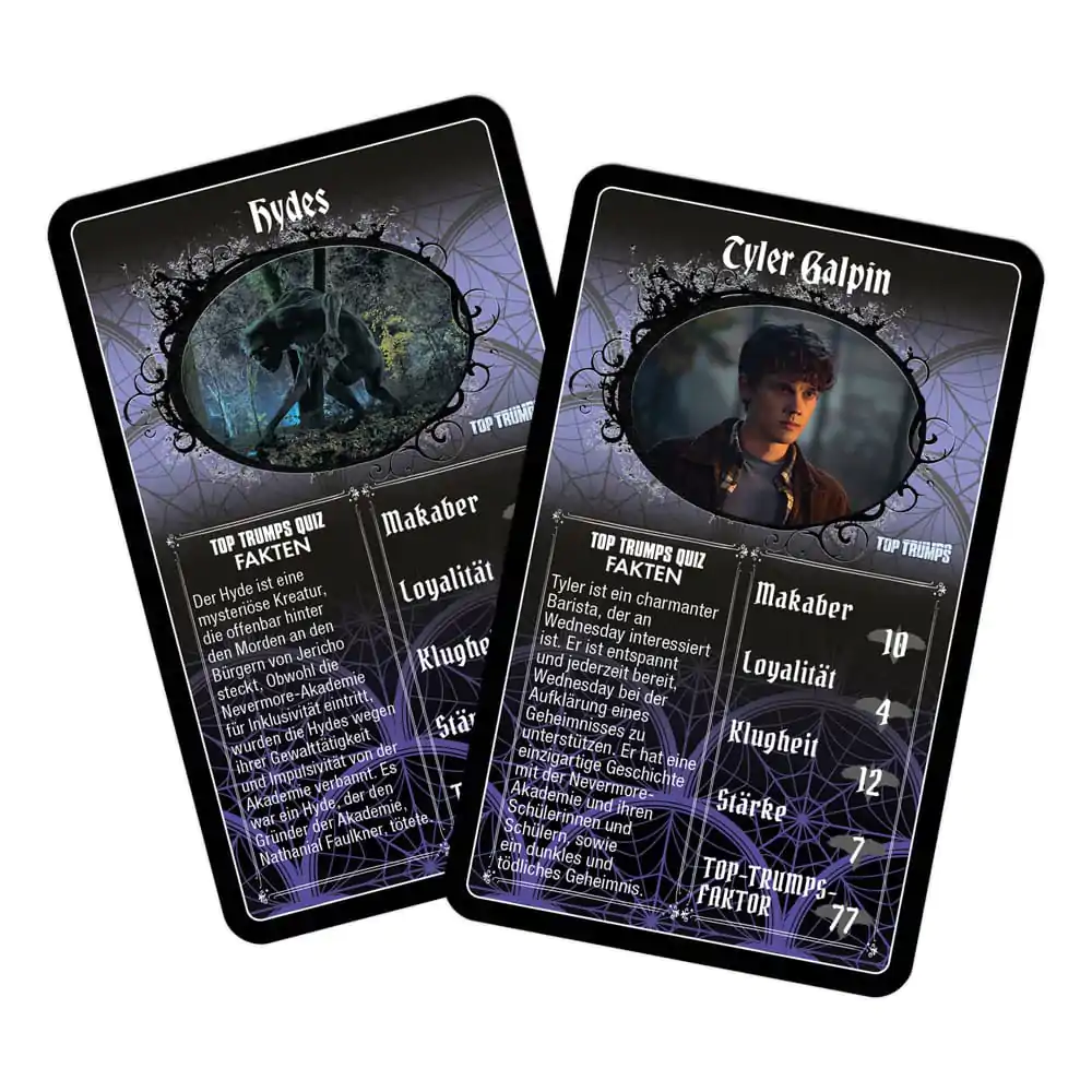 Wednesday Kartová Hra Top Trumps German Version produktová fotografia