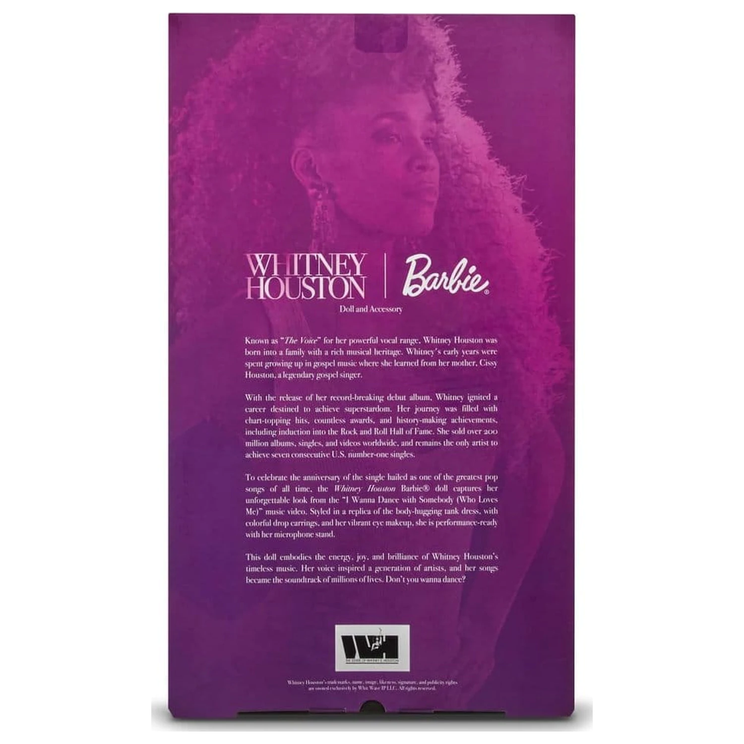 Whitney Houston Barbie Signature Doll I Wanna Dance with Somebody produktová fotografia