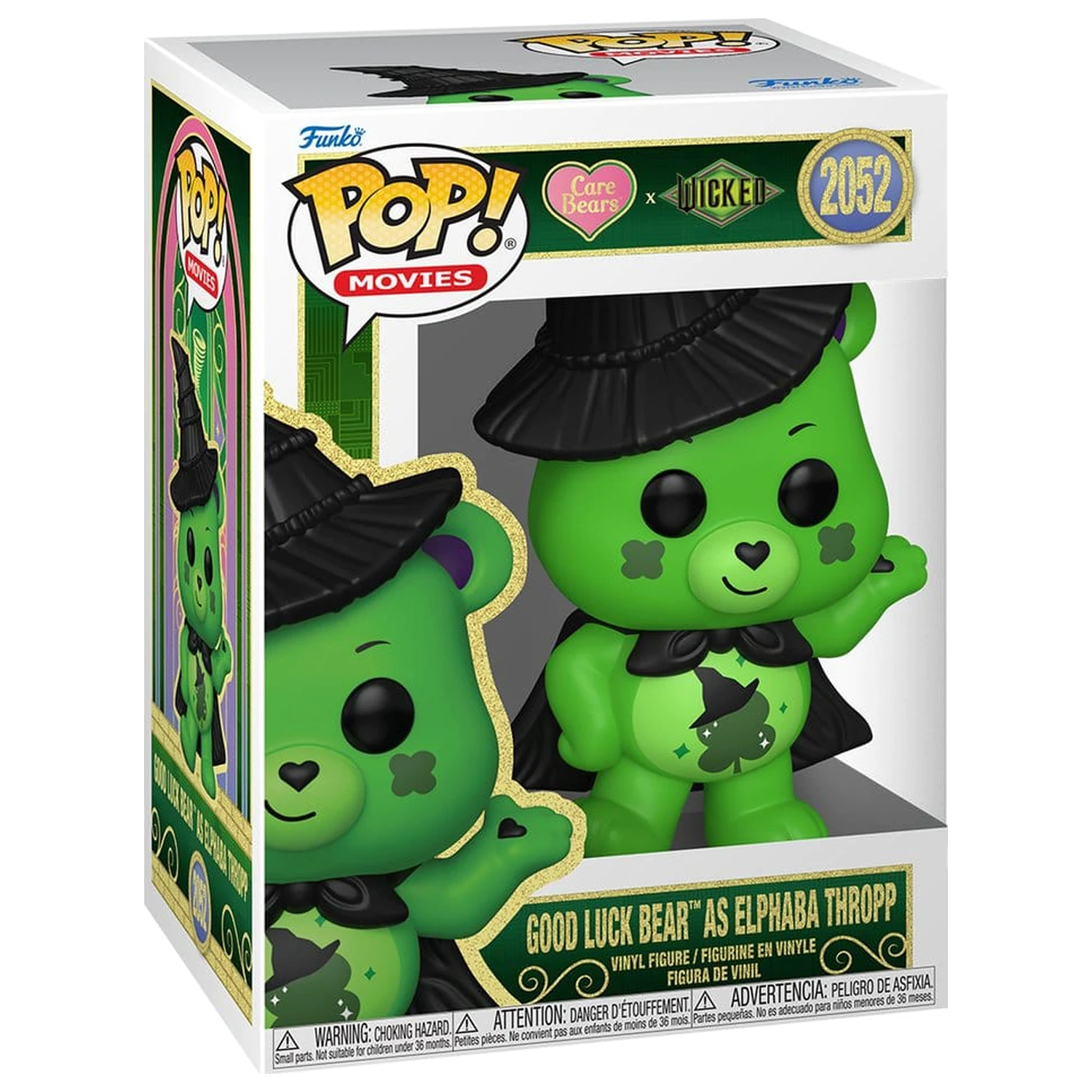 Wicked x Care Bears Funko POP! vinylová figúrka Good Luck Bear as Elphaba 9 cm produktová fotografia