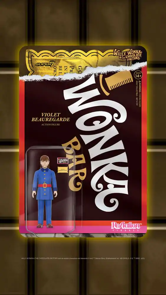 Willy Wonka & the Chocolate Factory (1971) ReAction Akčná figúrka Violet Beauregarde Wave 01 10 cm produktová fotografia