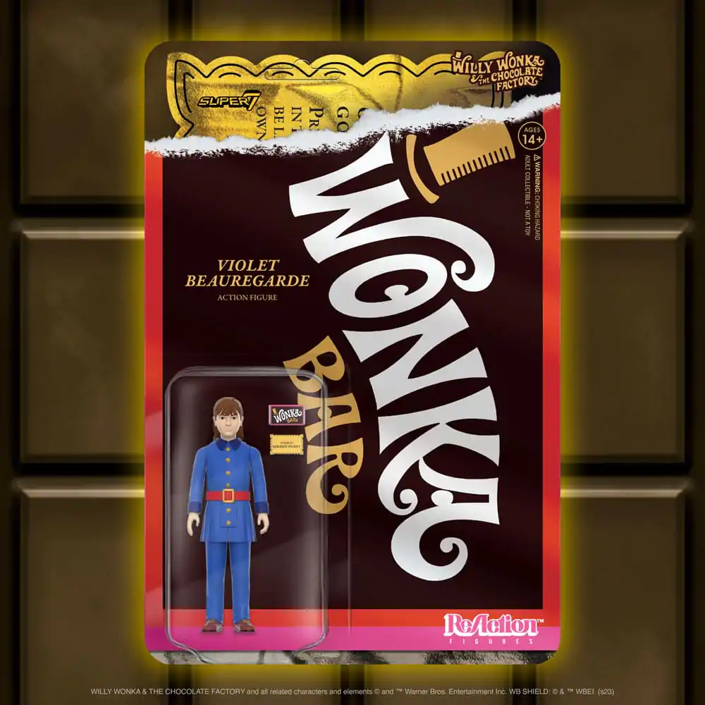 Willy Wonka & the Chocolate Factory (1971) ReAction Akčná figúrka Violet Beauregarde Wave 01 10 cm produktová fotografia