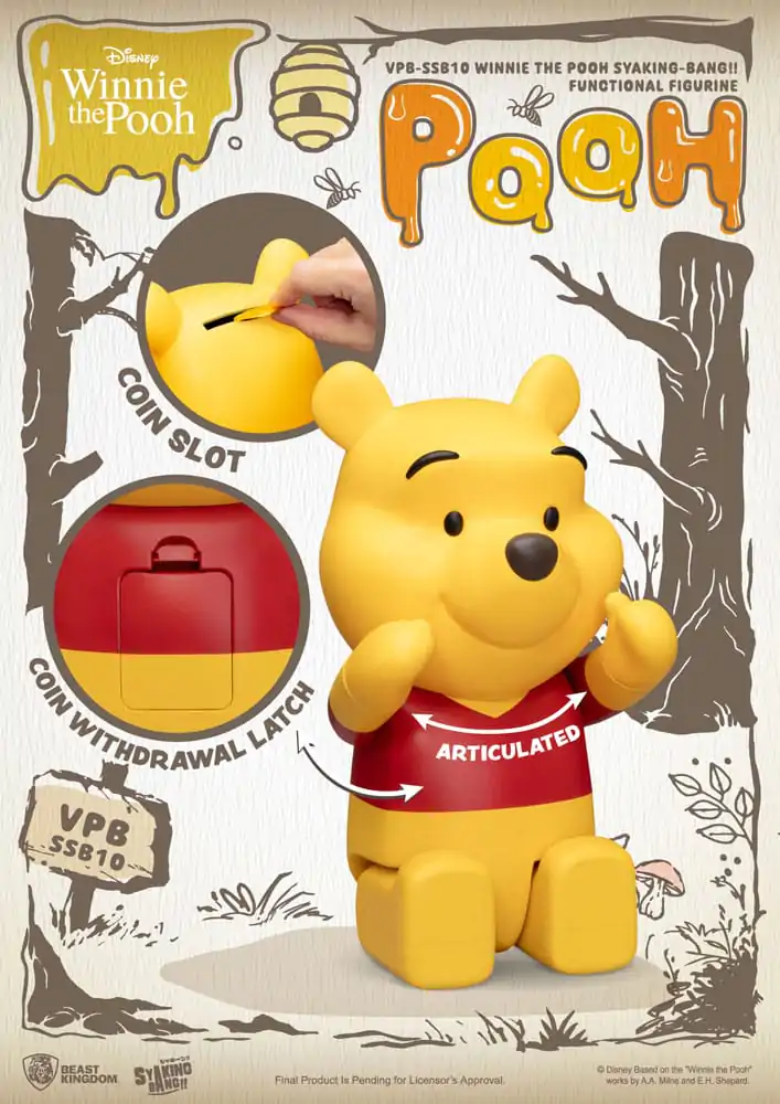 Winnie the Pooh Syaking Bang akčná figúrka pokladnička Winnie the Pooh 31 cm produktová fotografia