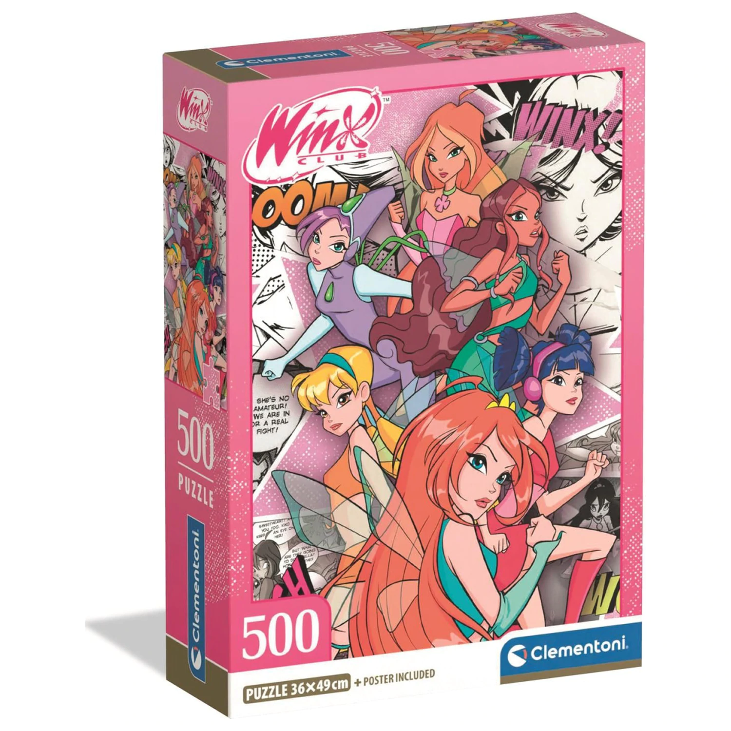 Winx Club Comic 500-dielne kompaktné puzzle produktová fotografia