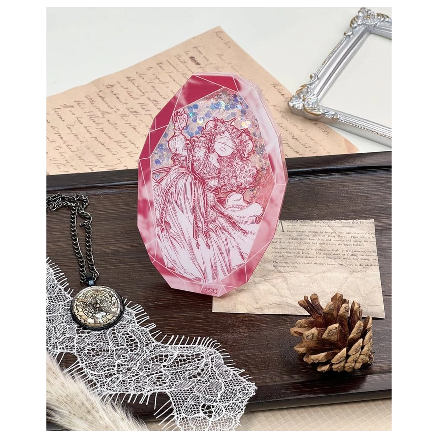 Witch Hat Atelier akrylový krištáľ Tetia s tekutým pieskom produktová fotografia