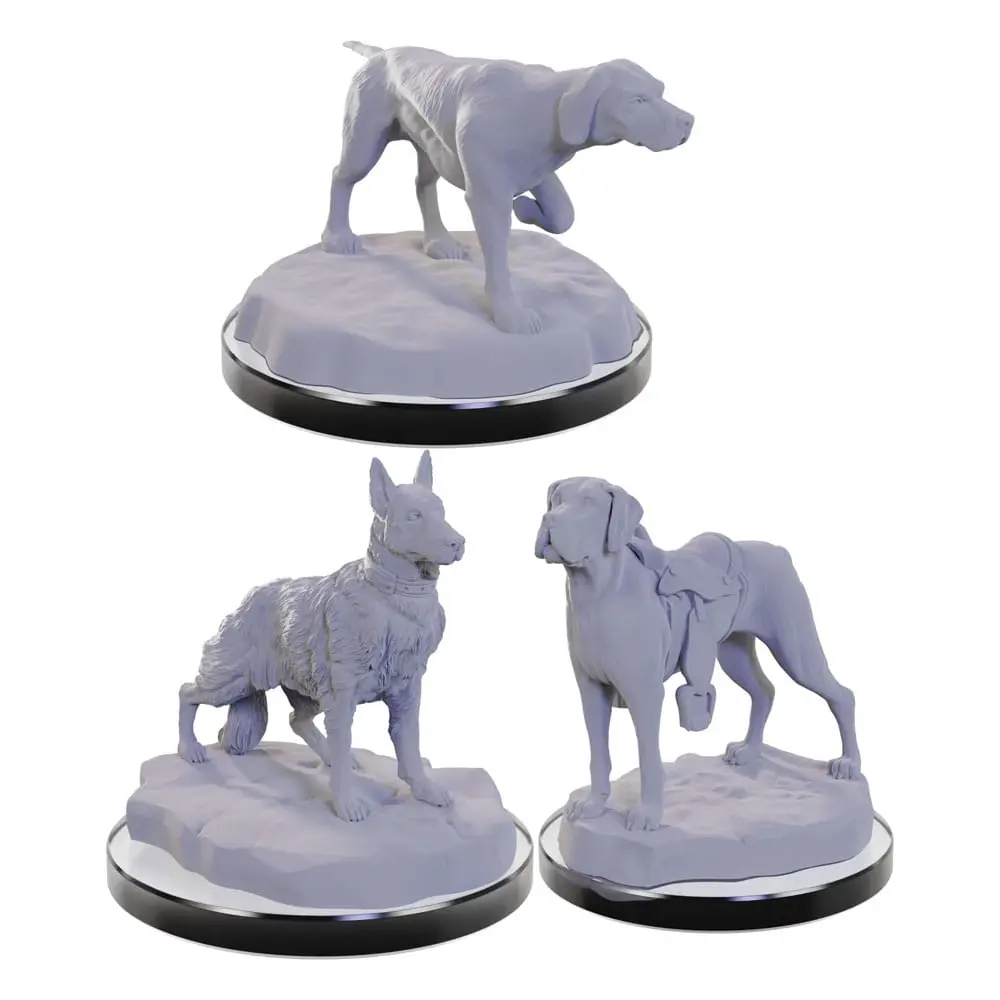 WizKids Deep Cuts Miniatures Nenafarbené Miniatúry 3-Pack Psí spoločníci produktová fotografia