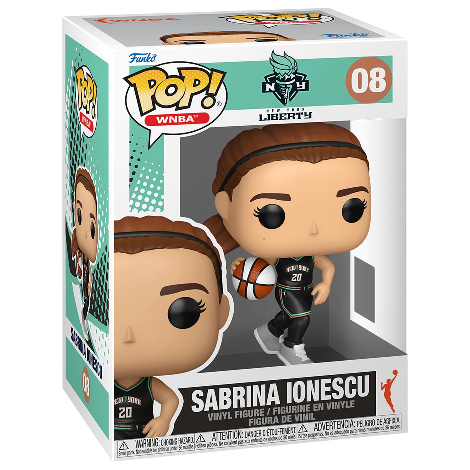 WNBA Legends Funko POP! Sports Vinylová figúrka Liberty- Sabrina Ionescu 9 cm produktová fotografia