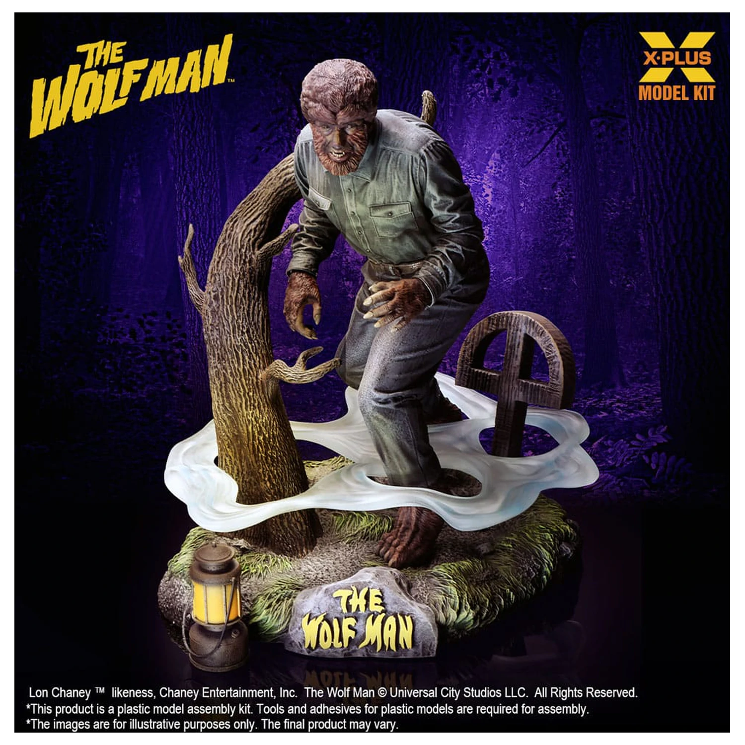 Wolf Man Plastic Model Kit 1/8 Lon Chaney Jr. ako Wolf Man 22 cm produktová fotografia