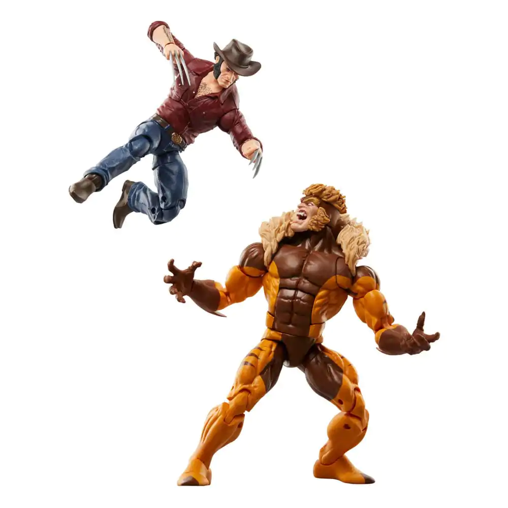 Wolverine 50th Anniversary Marvel Legends Action Figurka 2-Pack Marvel's Logan & Sabretooth 15 cm termékfotó