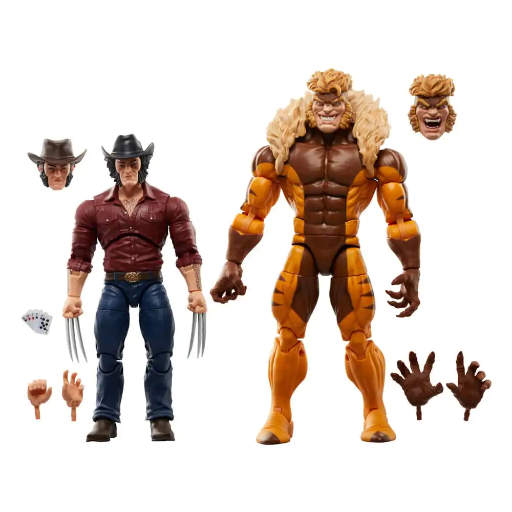 Wolverine 50th Anniversary Marvel Legends Action Figurka 2-Pack Marvel's Logan & Sabretooth 15 cm termékfotó