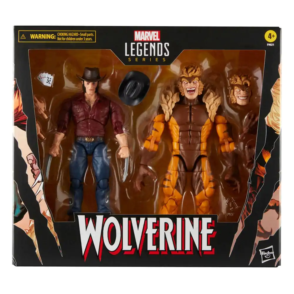 Wolverine 50th Anniversary Marvel Legends Action Figurka 2-Pack Marvel's Logan & Sabretooth 15 cm termékfotó