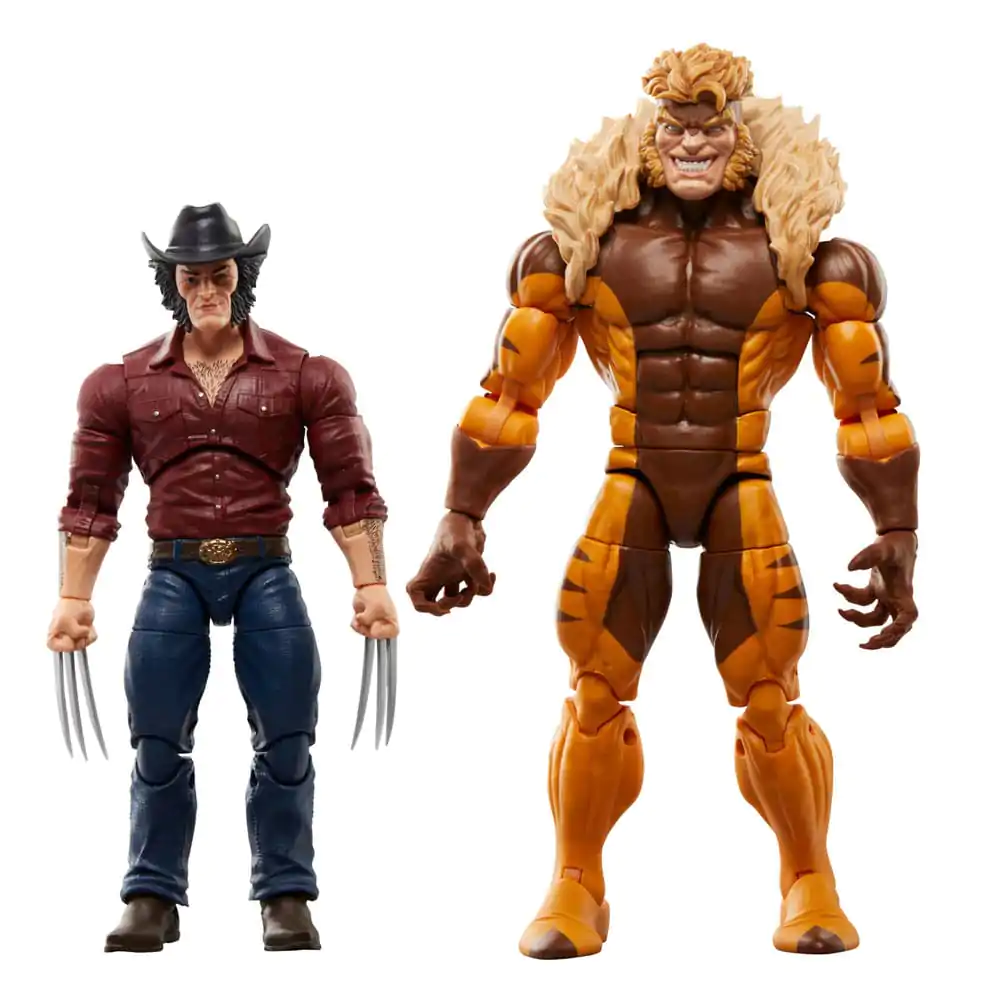 Wolverine 50th Anniversary Marvel Legends Action Figurka 2-Pack Marvel's Logan & Sabretooth 15 cm termékfotó