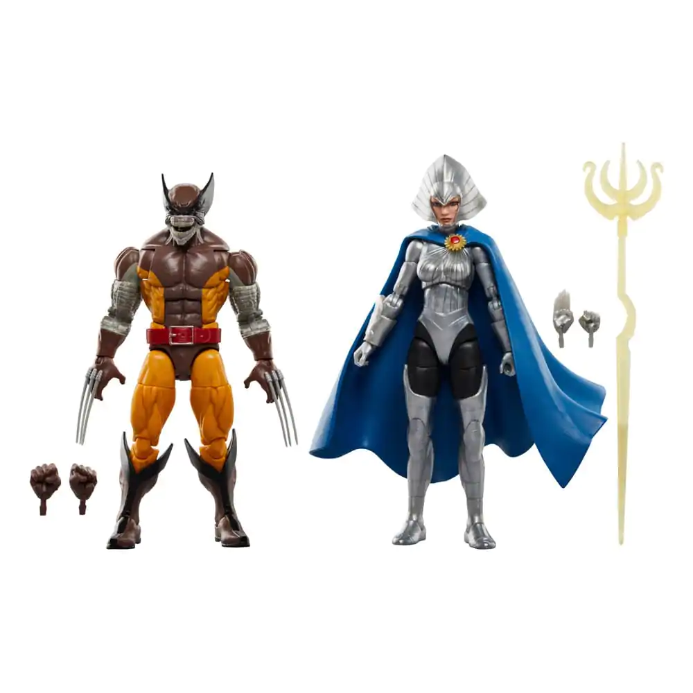 Wolverine 50. výročie Marvel Legends akčná figúrka 2-balenie Wolverine a Lilandra Neramani 15 cm termékfotó