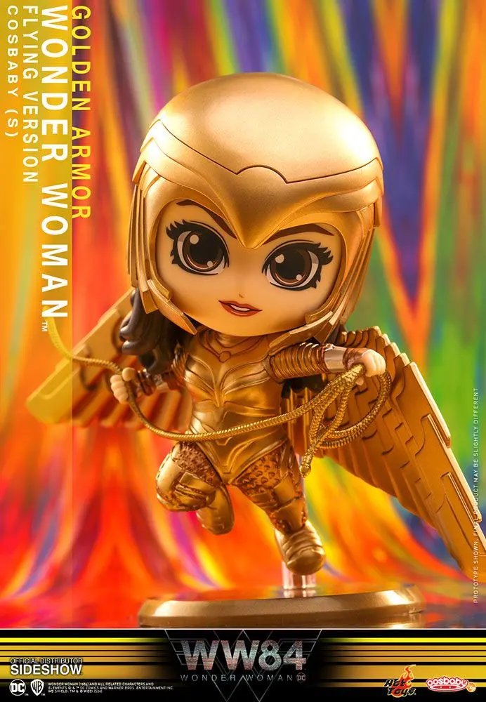 Wonder Woman 1984 Cosbaby (S) Mini figúrka Golden Armor Wonder Woman (Flying Version) 10 cm produktová fotografia