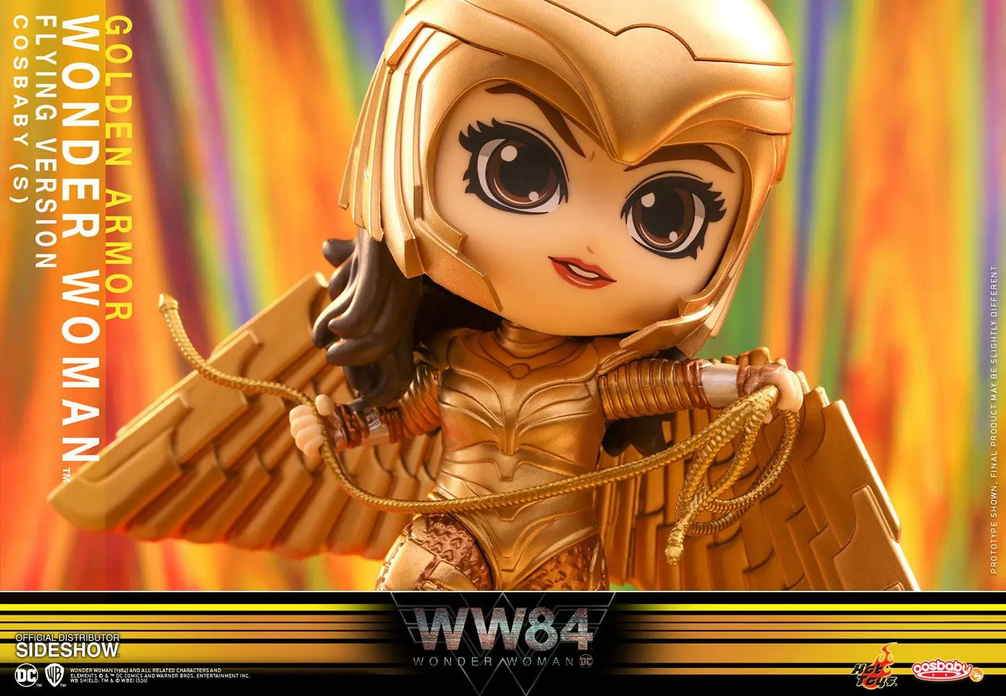 Wonder Woman 1984 Cosbaby (S) Mini figúrka Golden Armor Wonder Woman (Flying Version) 10 cm produktová fotografia