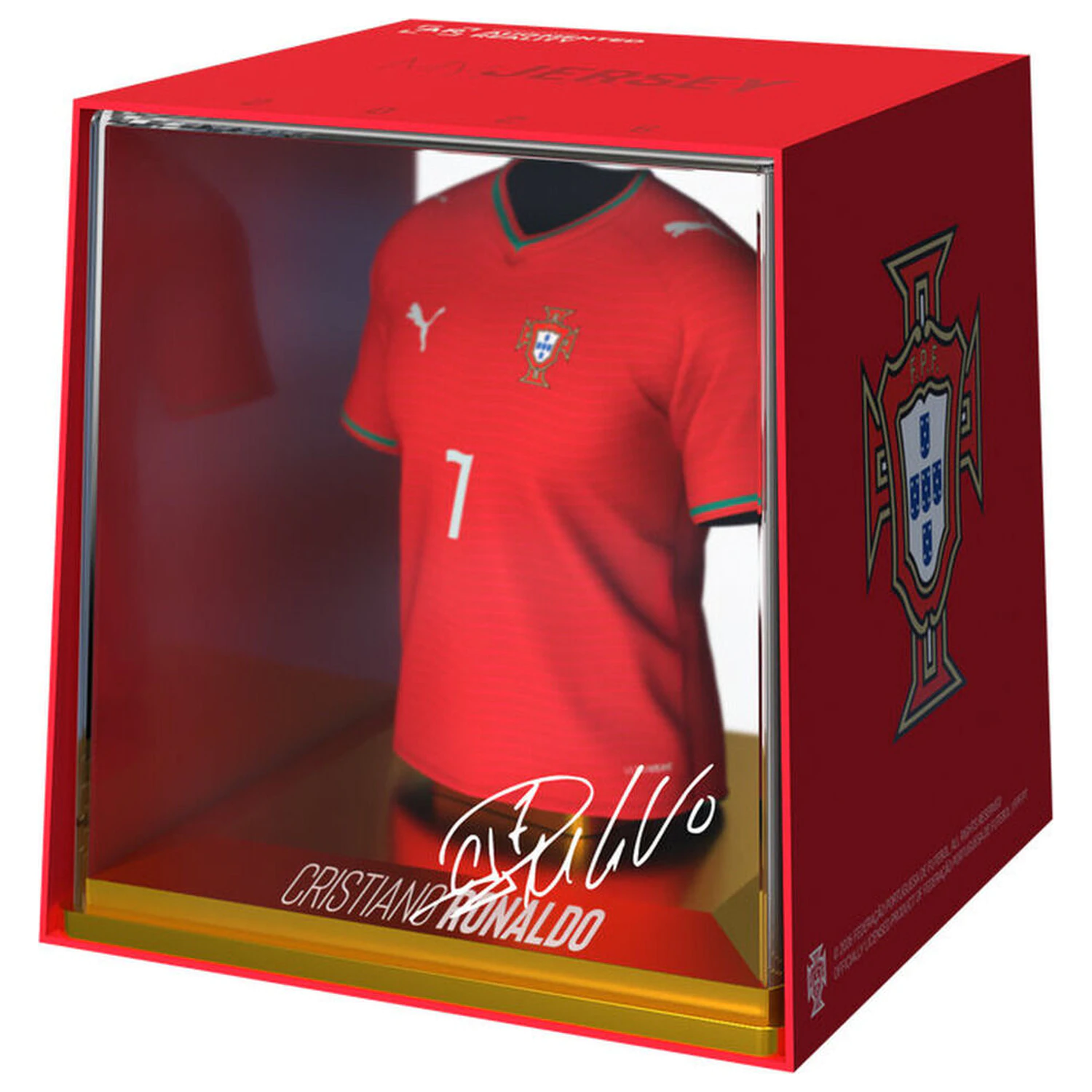 World Cup Portugalsko Cristiano Ronaldo figúrka v tvare mini trička produktová fotografia