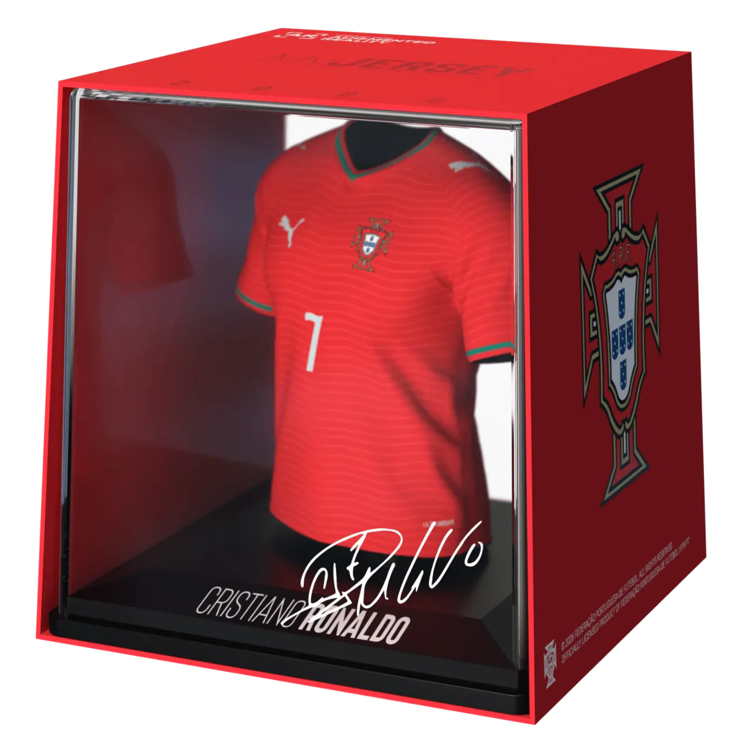 World Cup Portugalsko Cristiano Ronaldo figúrka v tvare mini trička produktová fotografia
