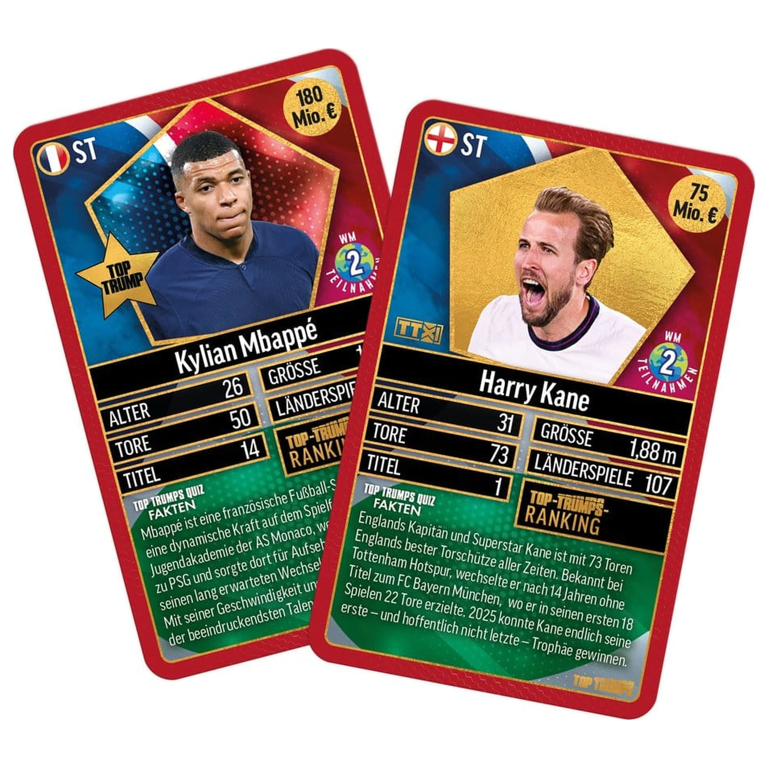 World Football Stars kartová hra, balenie po 200 kusoch (1 *nemecká verzia*) produktová fotografia