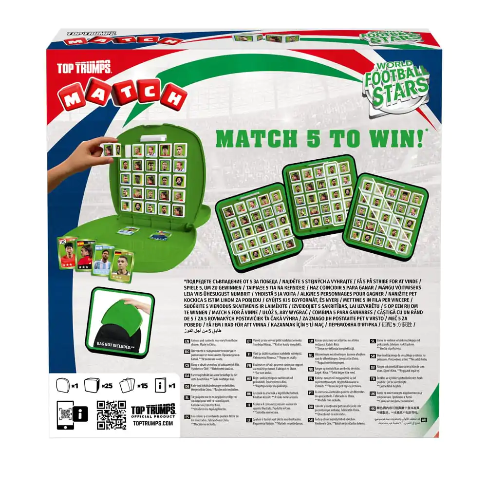 World football stars Top Trumps Match - The Crazy Cube Game zelená verzia - Stolová hra produktová fotografia