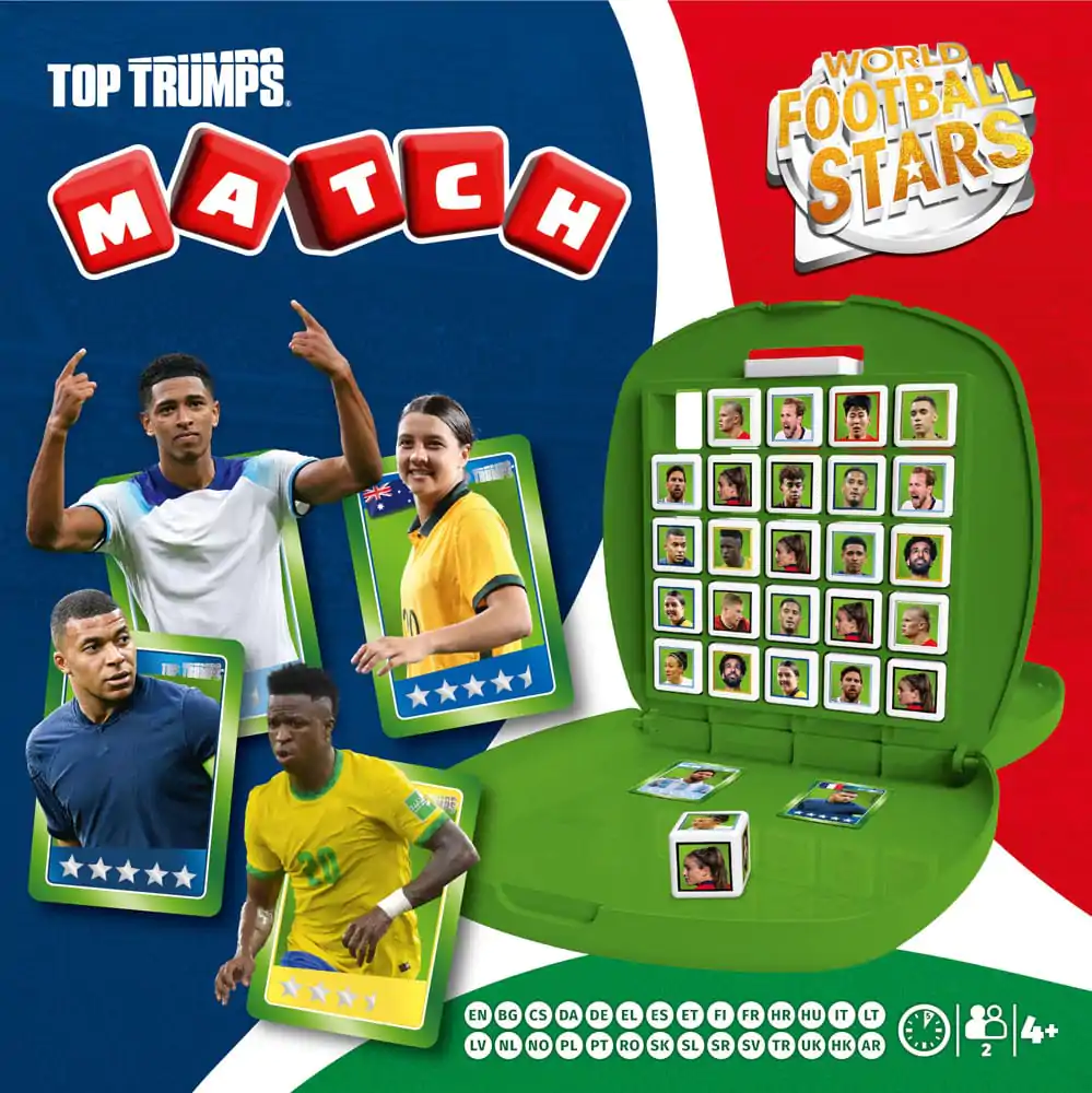World football stars Top Trumps Match - The Crazy Cube Game zelená verzia - Stolová hra produktová fotografia