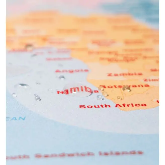 Gaming podložka na stôl s mapou sveta produktová fotografia