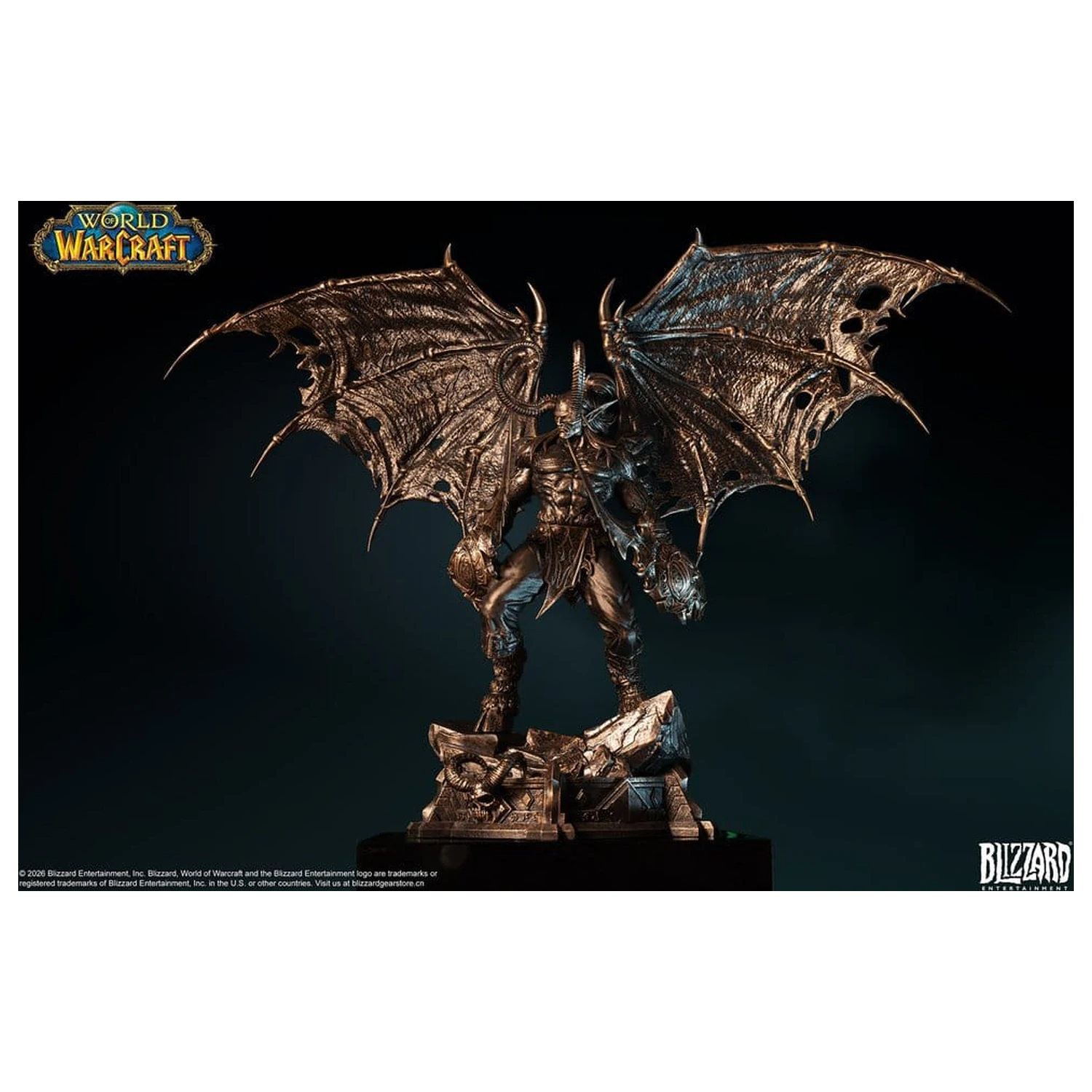 World of Warcraft 1/10 mierky socha Illidan Stormrage (bronzovej farby) 34 cm produktová fotografia