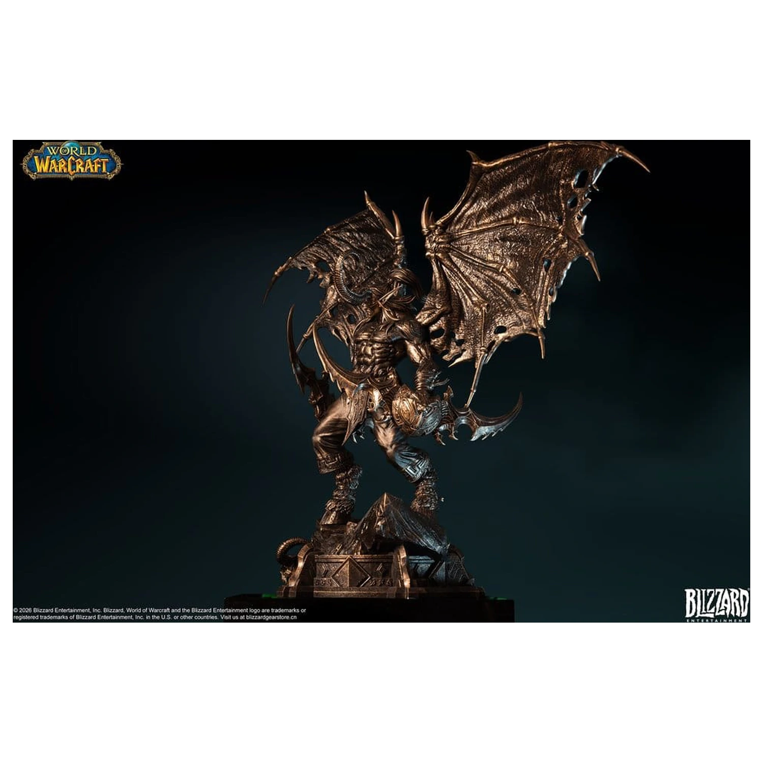 World of Warcraft 1/10 mierky socha Illidan Stormrage (bronzovej farby) 34 cm produktová fotografia