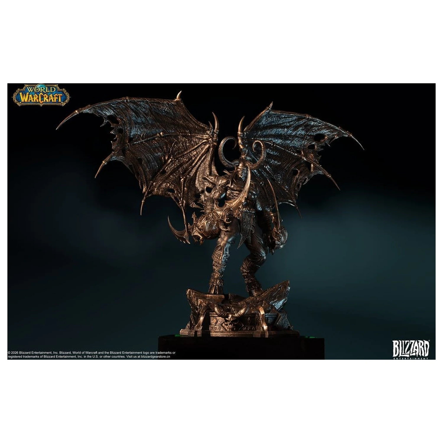 World of Warcraft 1/10 mierky socha Illidan Stormrage (bronzovej farby) 34 cm produktová fotografia