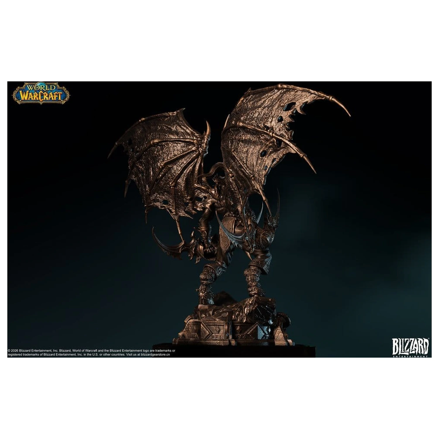 World of Warcraft 1/10 mierky socha Illidan Stormrage (bronzovej farby) 34 cm produktová fotografia