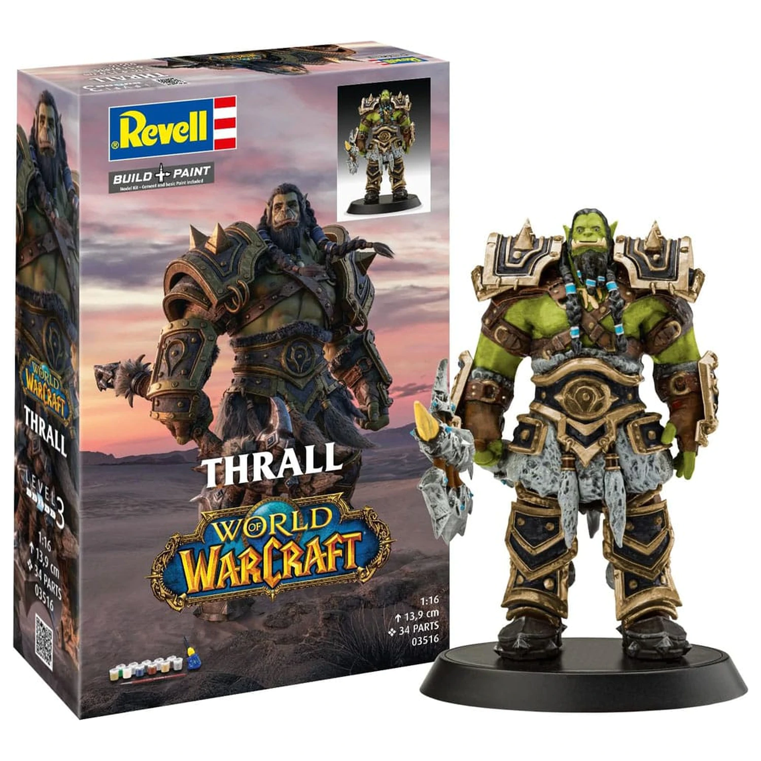 World of Warcraft Model Kit Gift Set 1/16 Ork Thrall 13 cm produktová fotografia