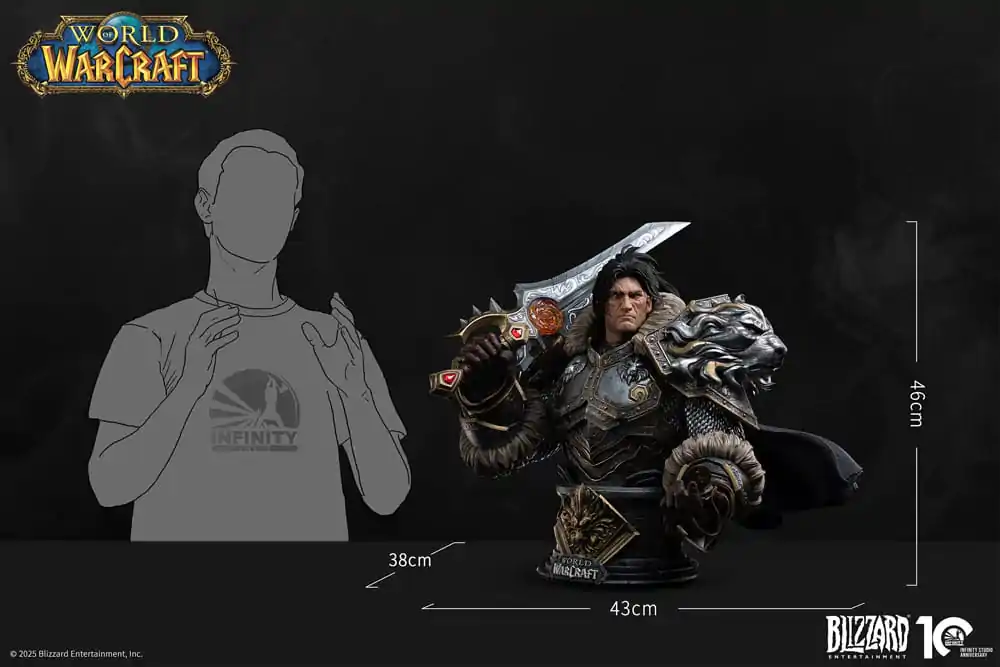 World of Warcraft Busta 1/3 Varian Wrynn 46 cm produktová fotografia