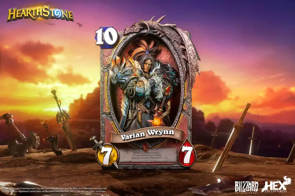 Hearthstone 3D Umelecká Zarámovaná Socha Varian Wrynn 31 cm produktová fotografia