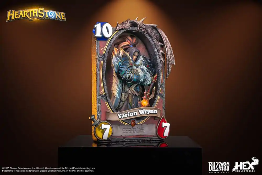 Hearthstone 3D Umelecká Zarámovaná Socha Varian Wrynn 31 cm produktová fotografia