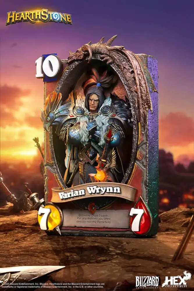 Hearthstone 3D Umelecká Zarámovaná Socha Varian Wrynn 31 cm produktová fotografia