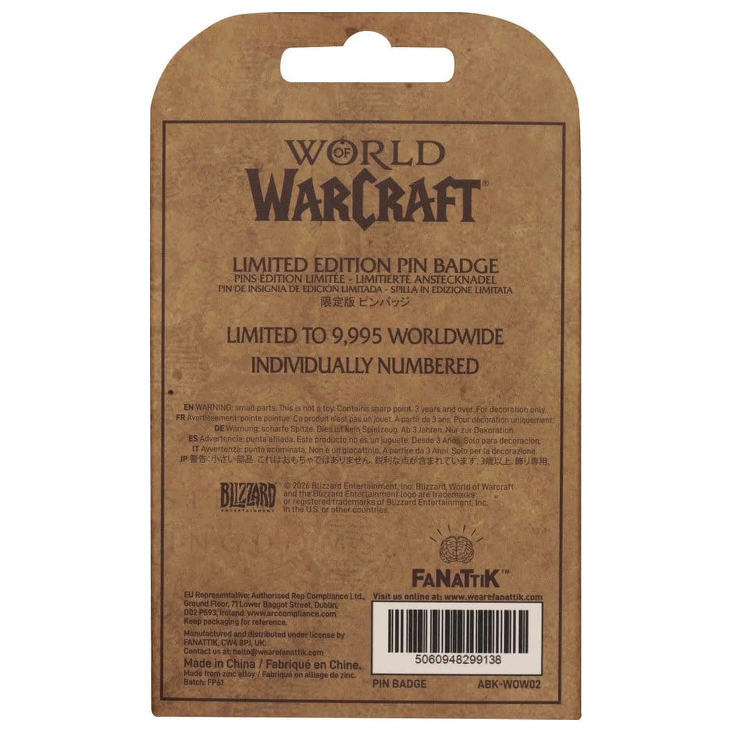 World of Warcraft odznaky Pepe limitovaná edícia produktová fotografia
