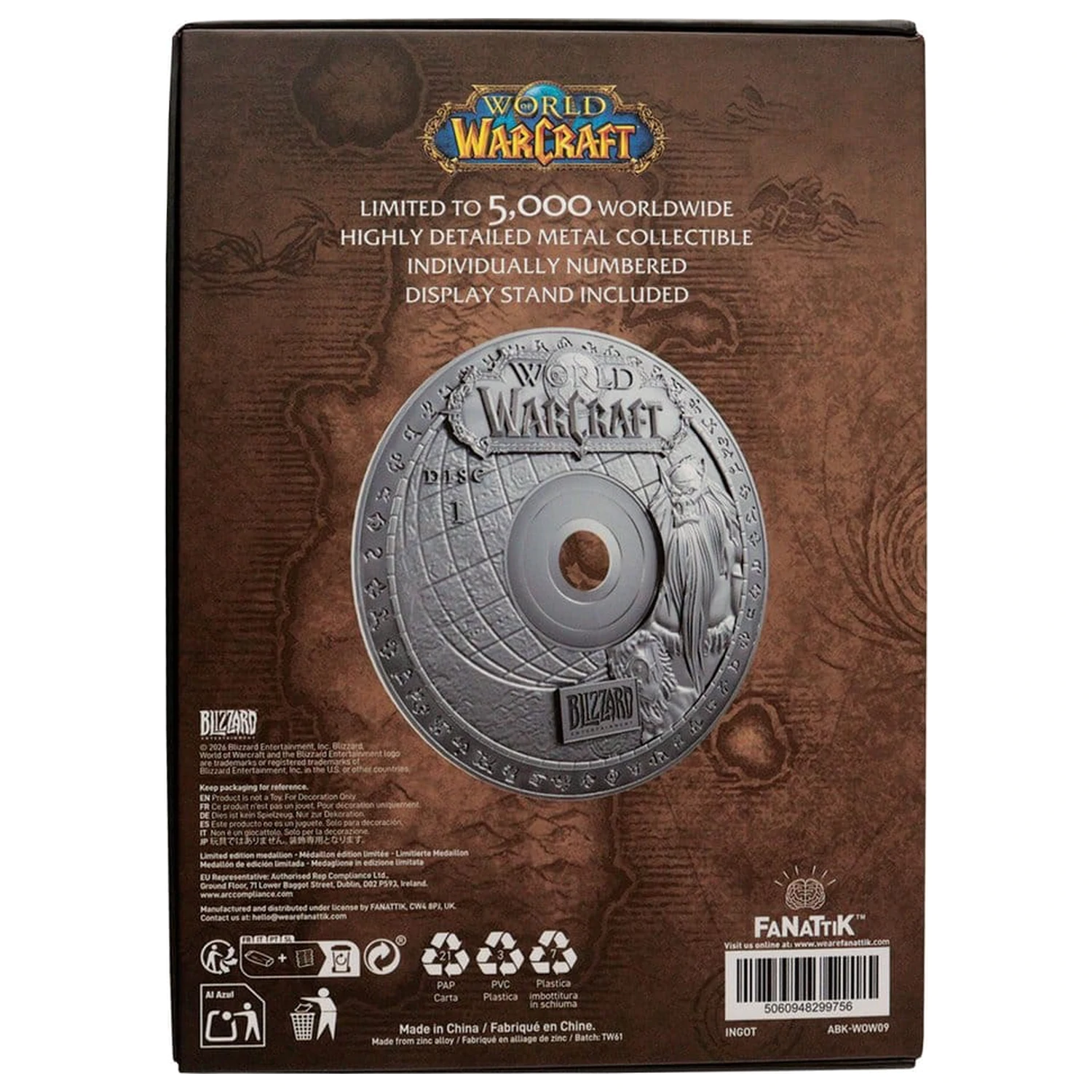 World of Warcraft Replika CD-ROM limitovaná edícia 11 cm produktová fotografia