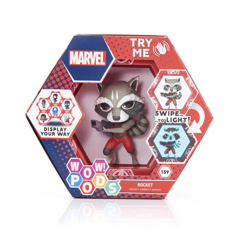 WOW! POD Marvel Rocket Raccoon led figúrka produktová fotografia
