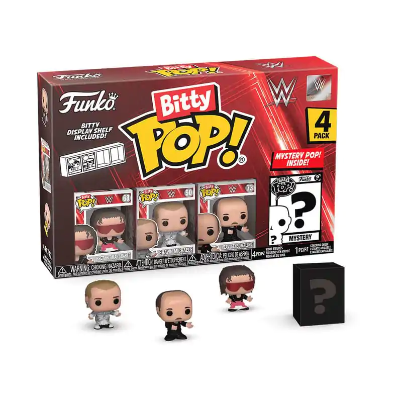 WWE Bitty Funko POP! figúrka z vinylu 4-Pack Bret Hart 2,5 cm produktová fotografia