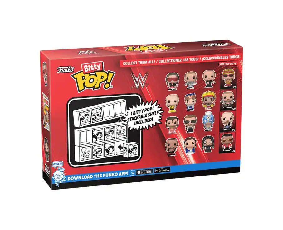 WWE Bitty Funko POP! figúrka z vinylu 4-Pack Bret Hart 2,5 cm produktová fotografia