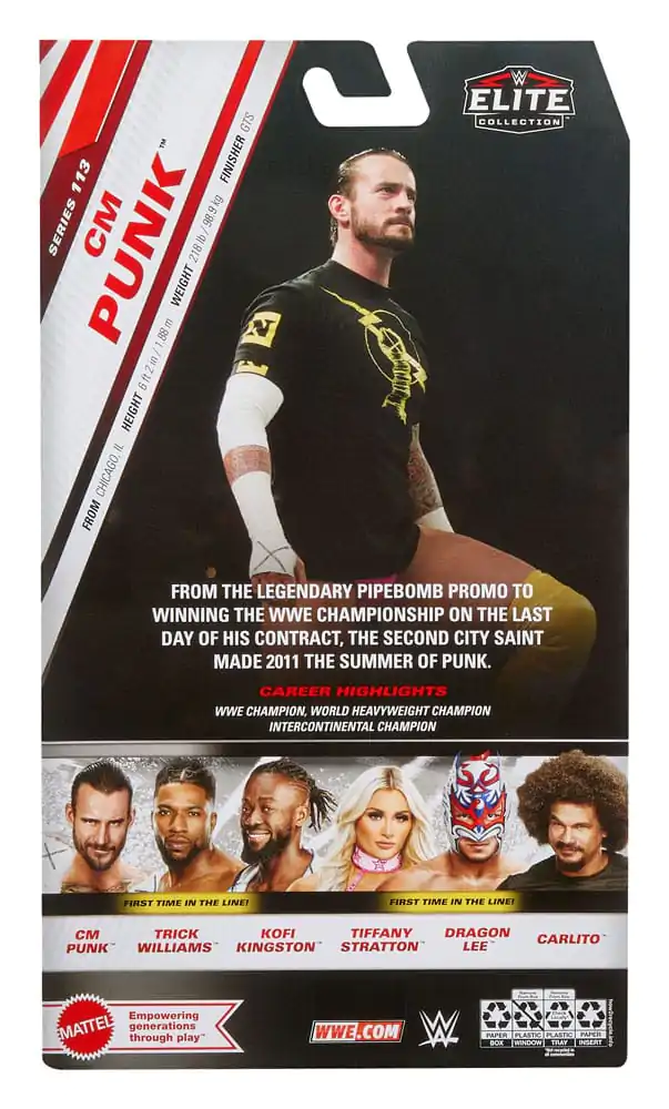 WWE Elite Collection akčná figúrka CM Punk 15 cm produktová fotografia