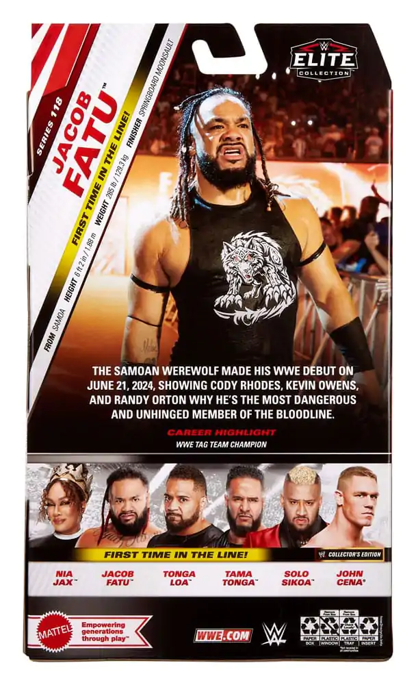 WWE Elite Collection akčná figúrka Jacob Fatu 15 cm produktová fotografia