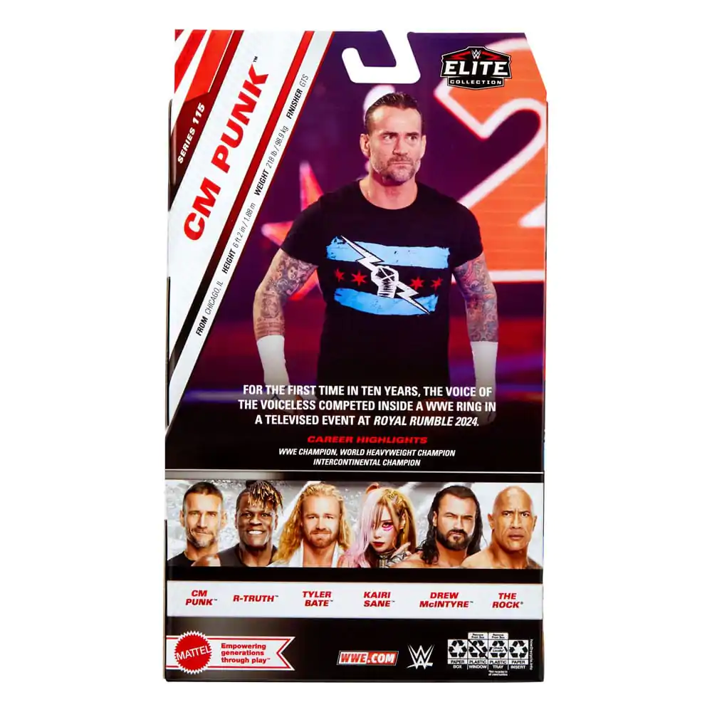 WWE Elite Collection akčná figúrka CM Punk 15 cm produktová fotografia