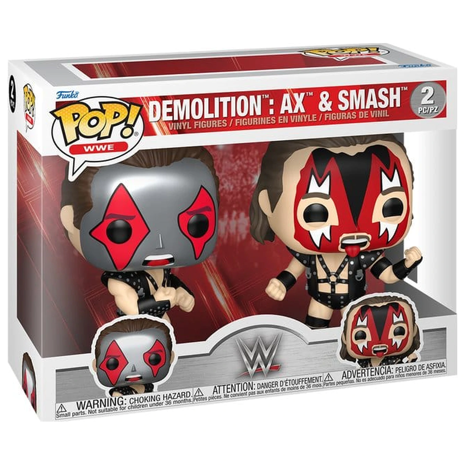 WWE Funko POP! Vinylové figúrky 2-balenie Ax & Smash 9 cm produktová fotografia
