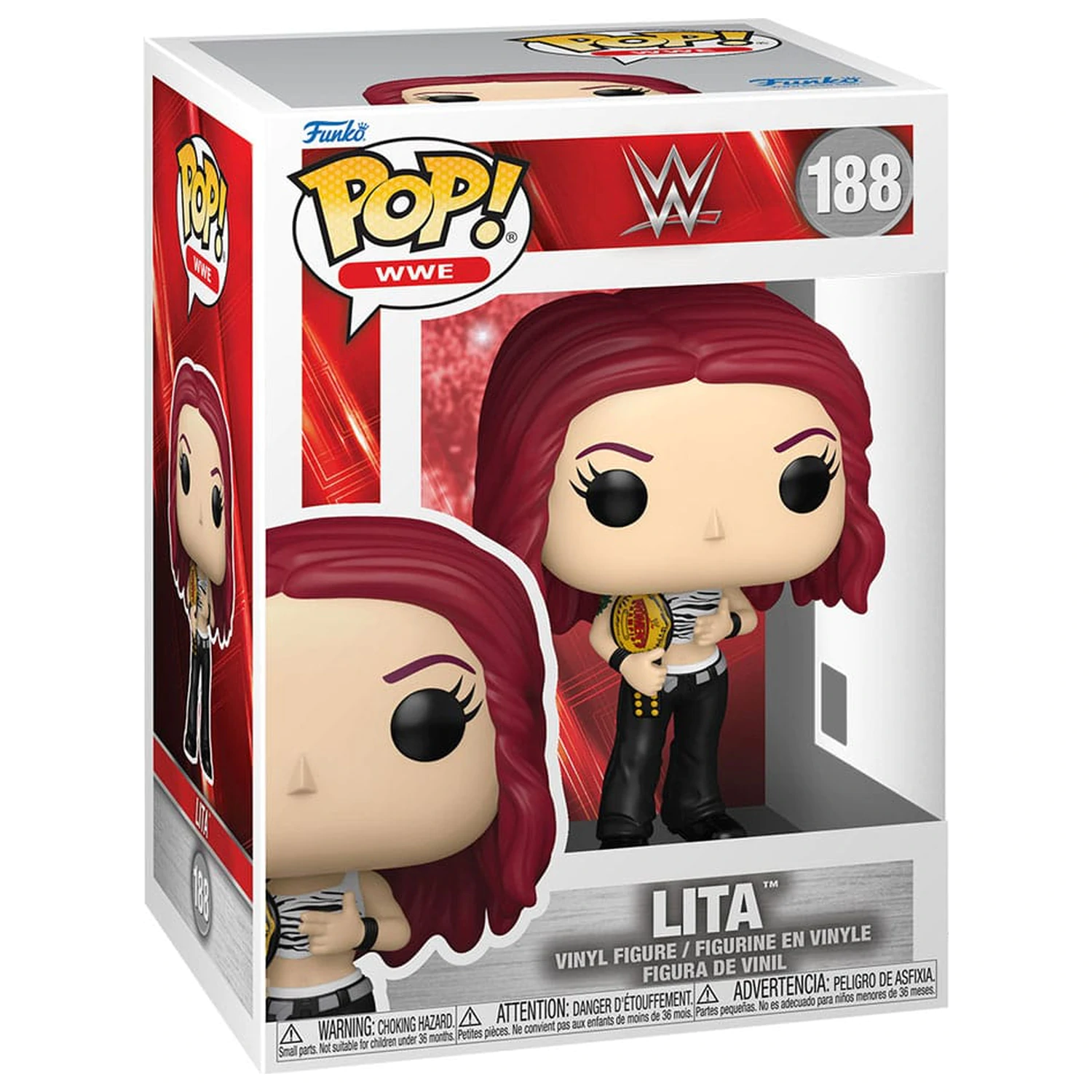 WWE Funko POP! Vinylová figúrka Lita with Championship Belt 9 cm produktová fotografia