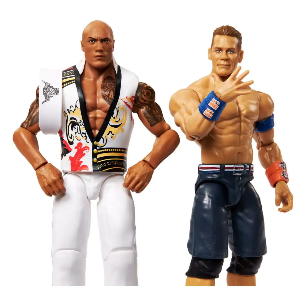 WWE Main Event Showdown akčné figúrky The Rock Final Boss vs John Cena balenie 2 kusov 15 cm produktová fotografia
