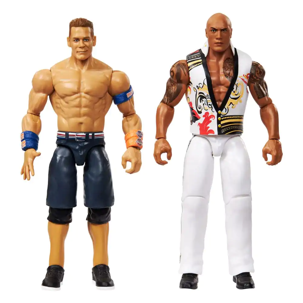 WWE Main Event Showdown akčné figúrky The Rock Final Boss vs John Cena balenie 2 kusov 15 cm produktová fotografia