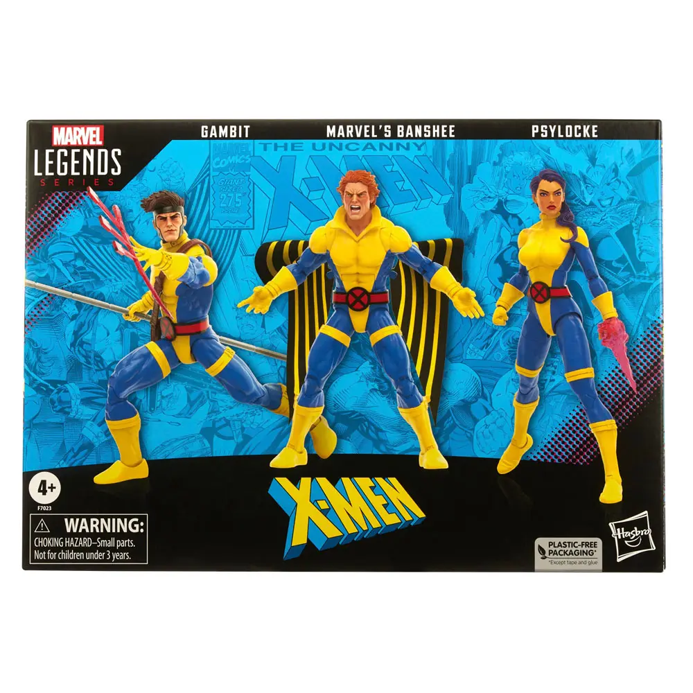 X-Men 60th Anniversary Marvel Legends Balenie 3 akčných figúrok Gambit, Marvel's Banshee, Psylocke 15 cm produktová fotografia